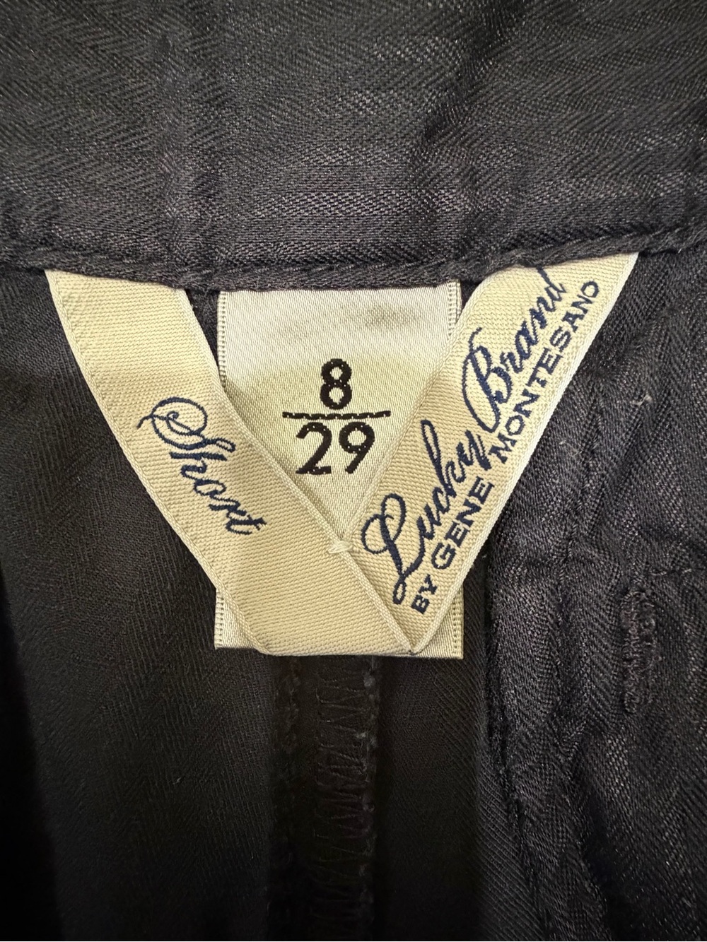 Lucky Brand by Gene Montesano Vintage Black Casual Cotton Shorts Size 8 Y2K - Picture 6 of 14